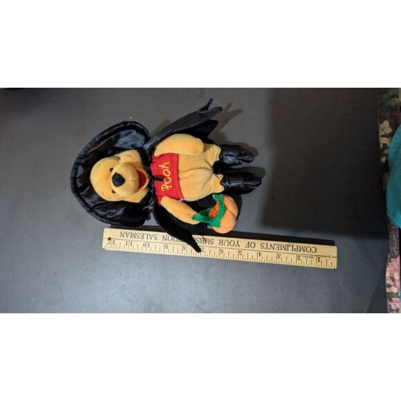 Disney Mini Bean Bag WITCH POOH 8'' Winnie The Pooh Plush Toy Bear - - Picture 8 of 8